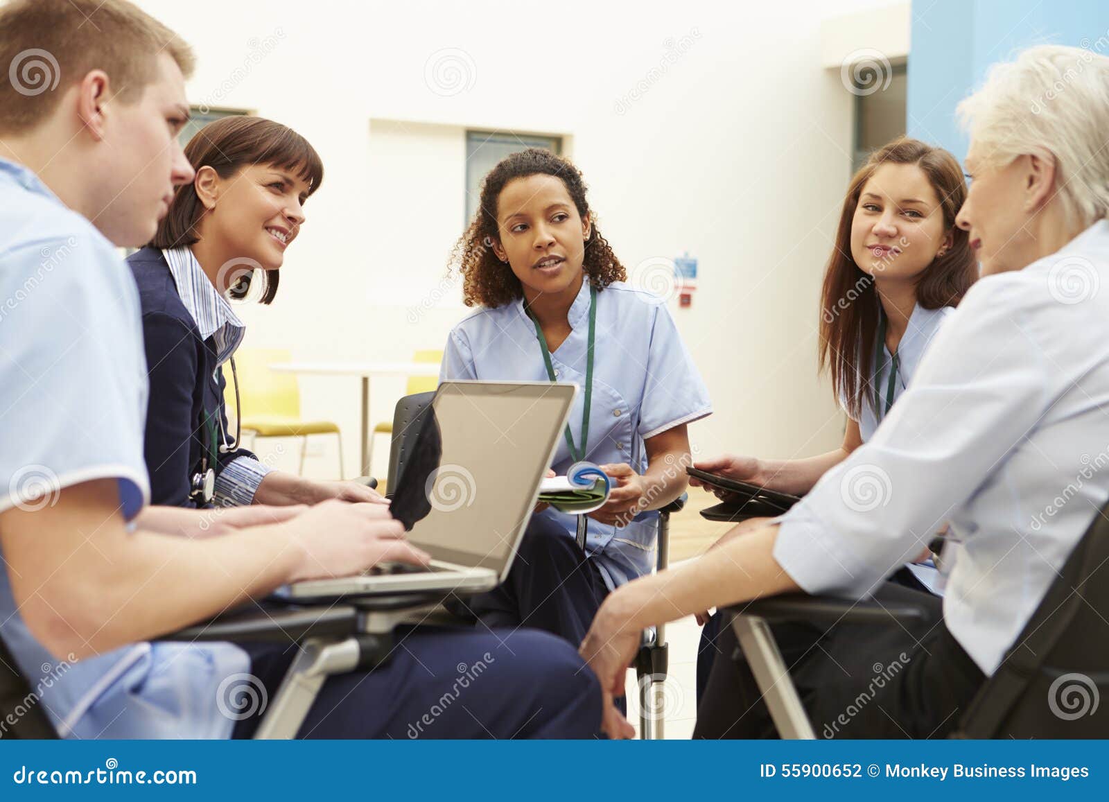 members of medical staff in meeting together
