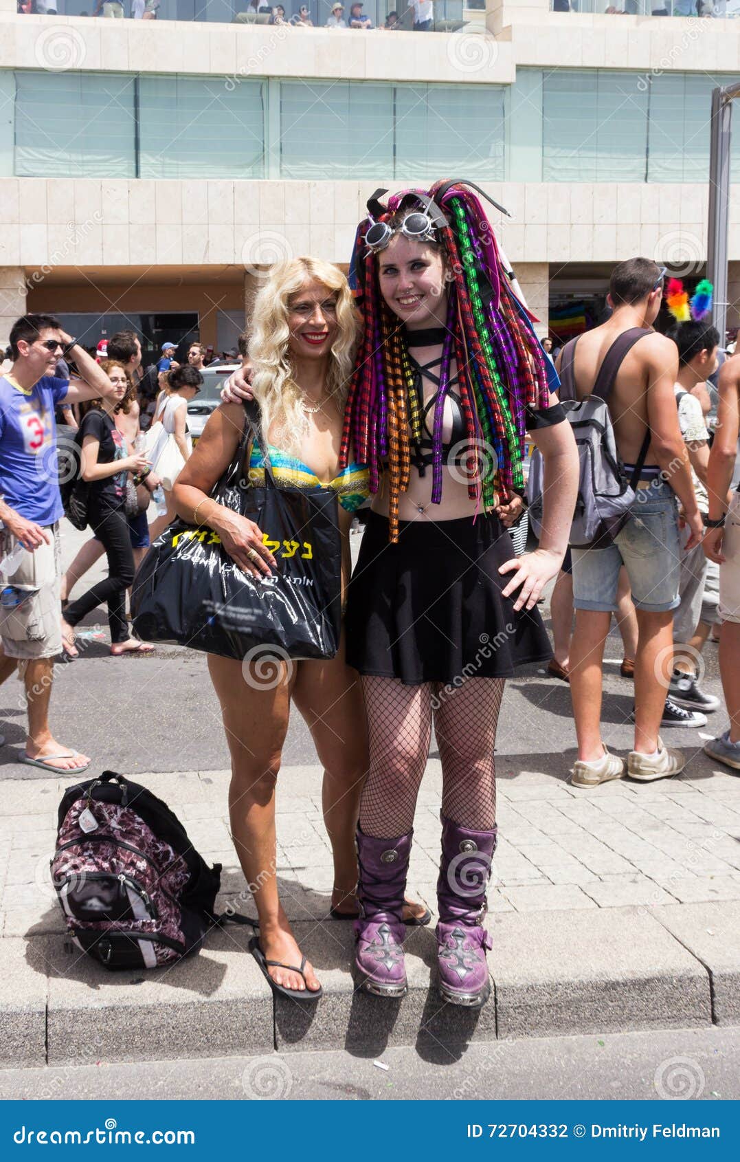 Members Of Pride Parade Poses For The Photographer Editorial Photography Image Of Aviv Member