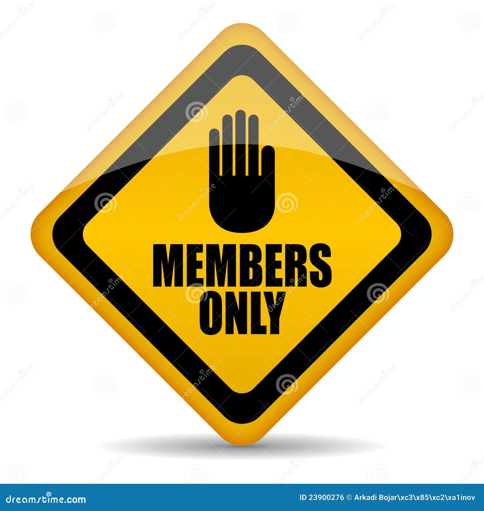 members only sign