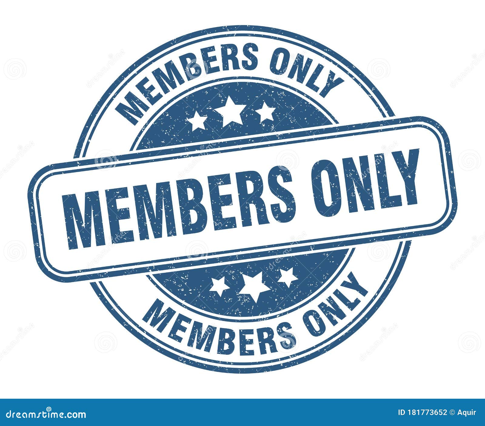 Members only Stamp. Members only Round Grunge Sign Stock Vector ...