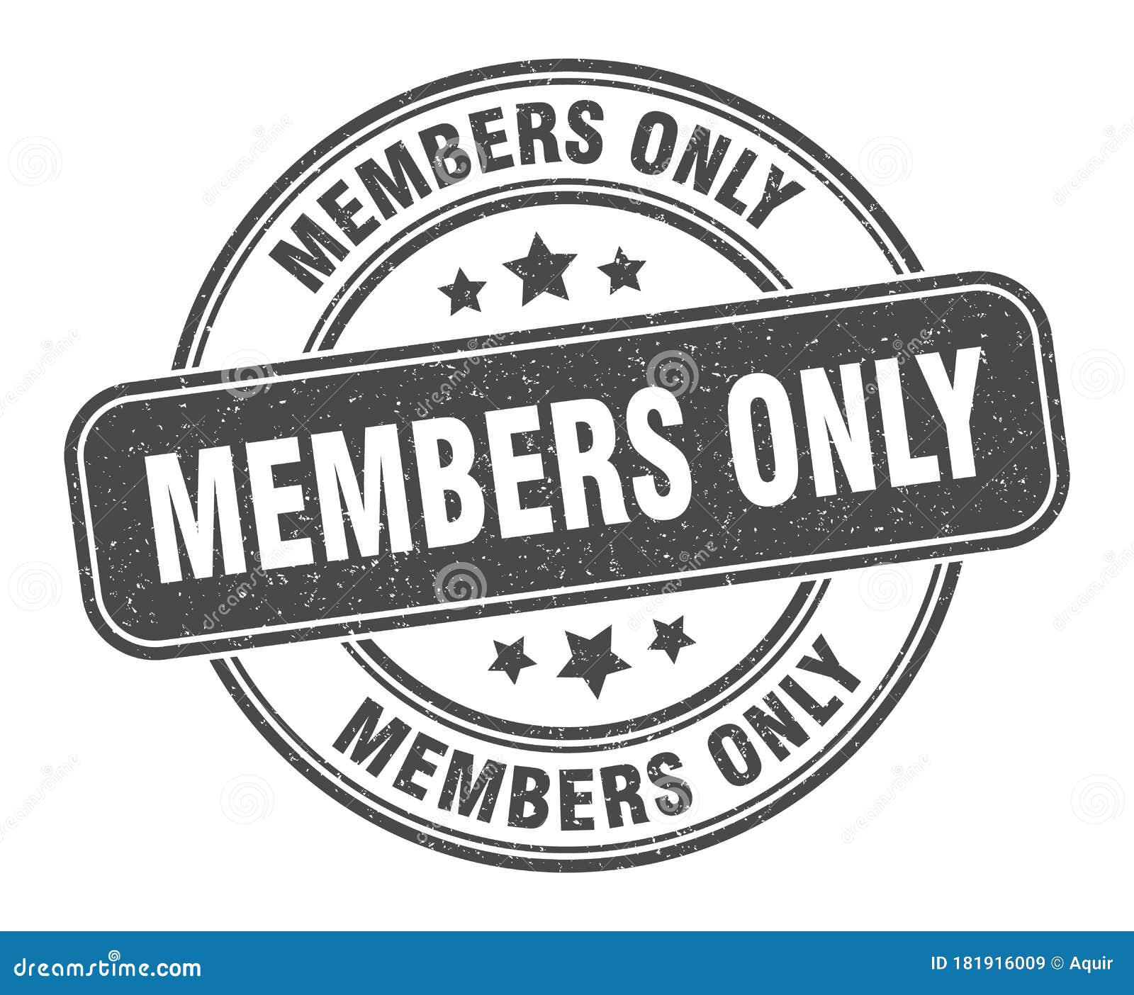 Members only Stamp. Members only Round Grunge Sign Stock Vector ...