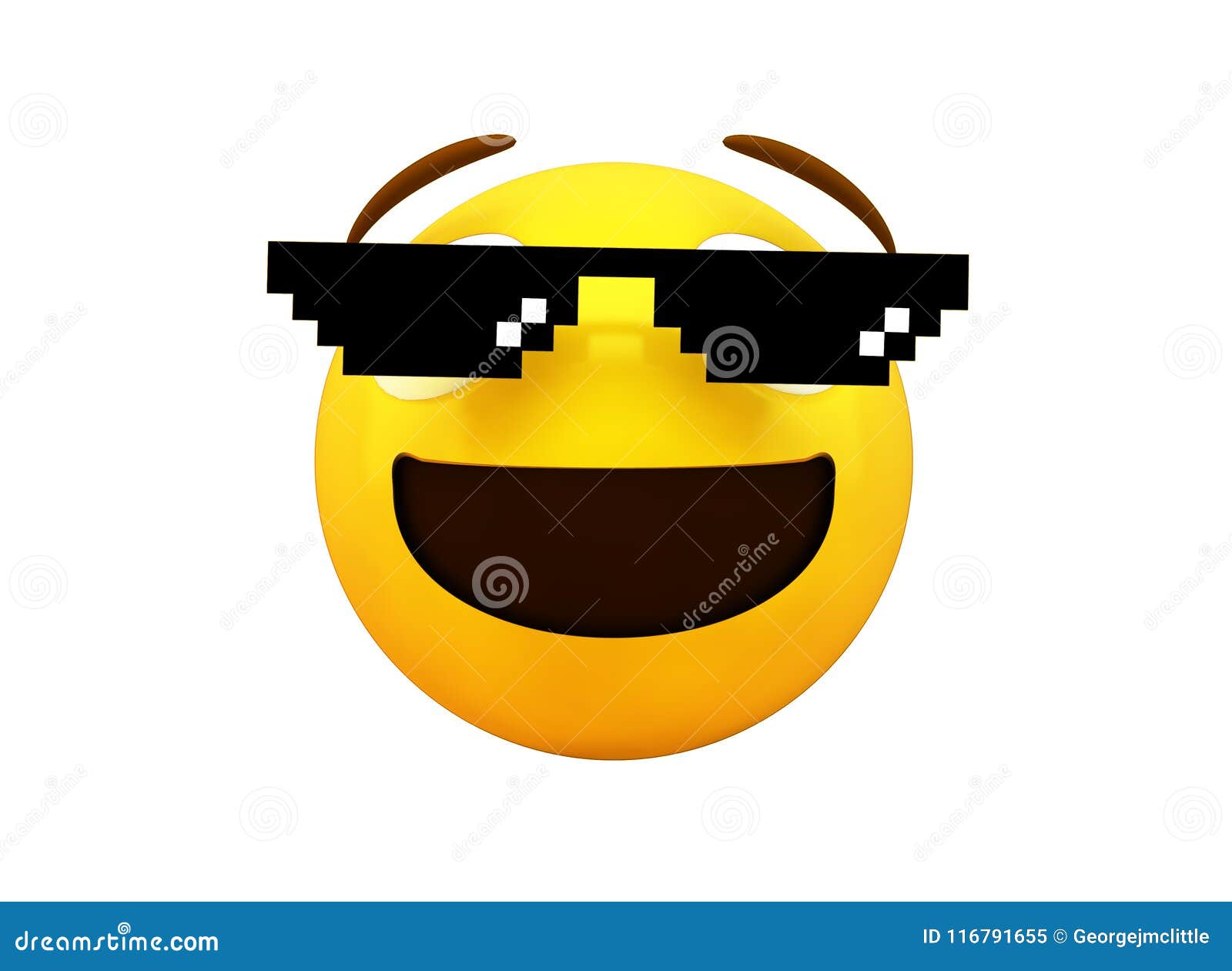 Meme Emoji Isolated Stock Illustration Illustration Of Pixelated
