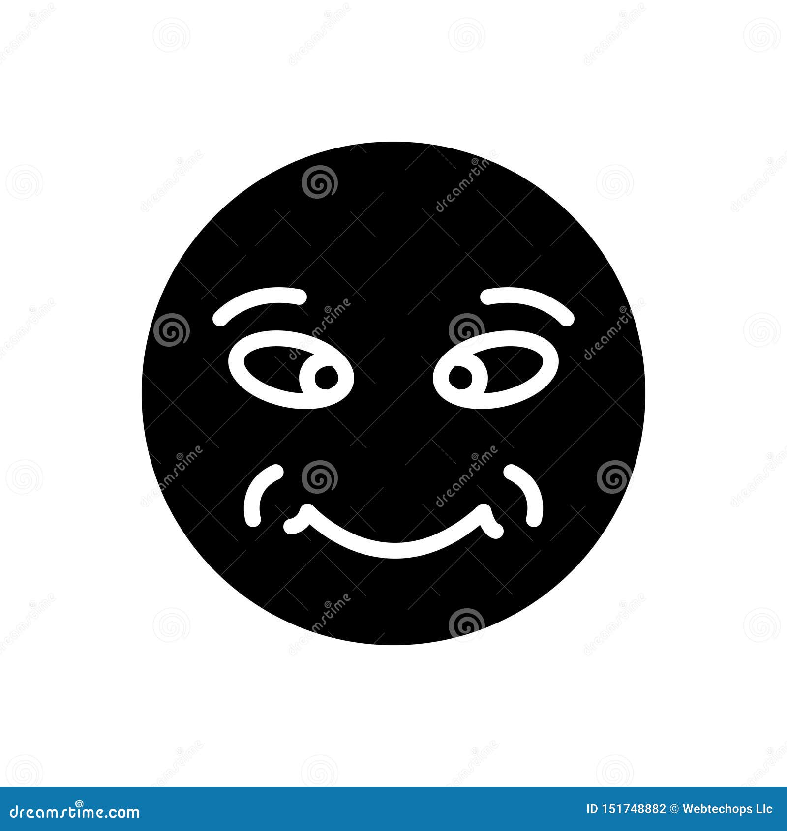 Black Solid Icon for Meme, Face and Dislike Stock Vector - Illustration of  emoji, face: 151748882