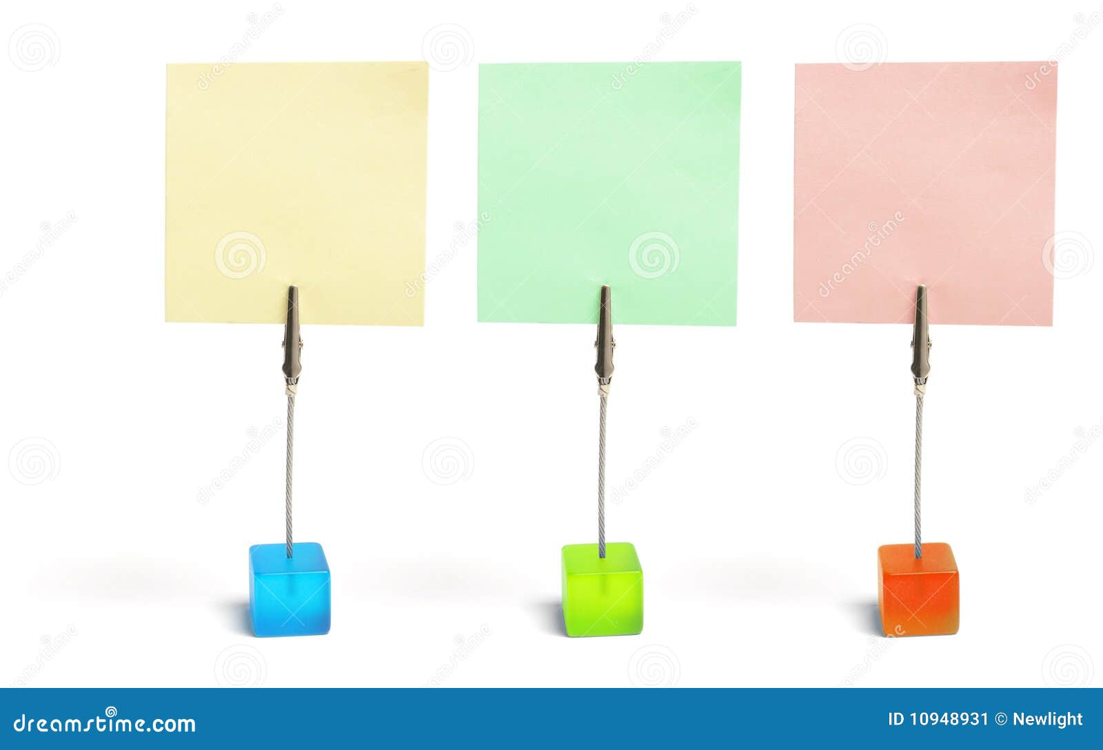 Memo Clip Holders stock image. Image of accessories, paper 10948931