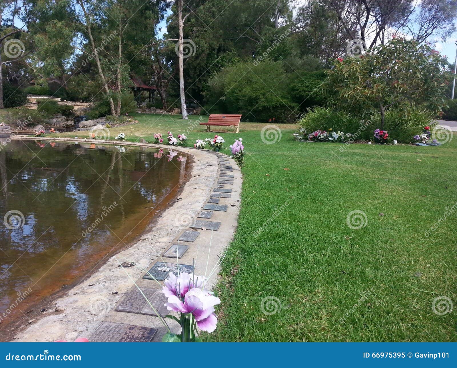 Pinaroo Memorial Cemetery Perth Western Australia Editorial Image