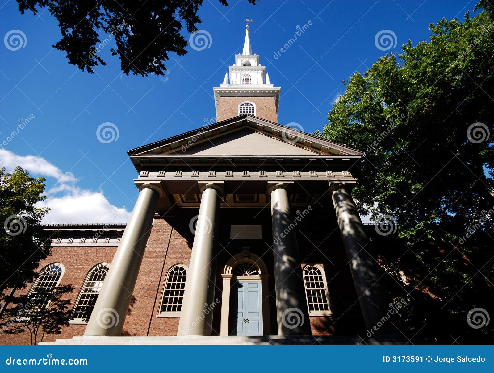 Memorial Church, Harvard stock image. Image of building 3173591