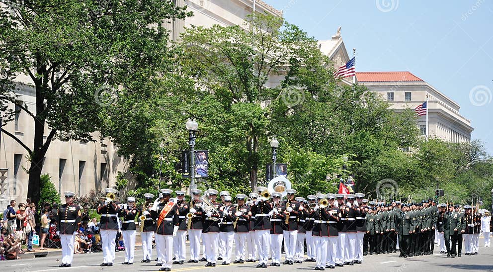 Memorial Day Parade in Washington, DC. Editorial Stock Photo Image of