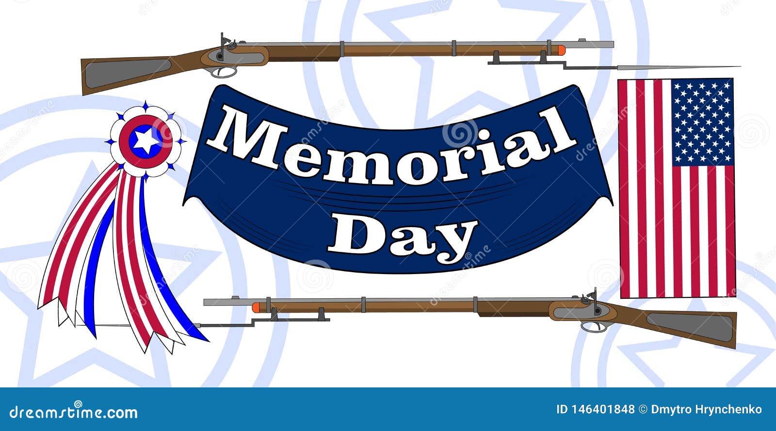 Download Memorial Day Poster. Patriotic Holiday Banner With Flag ...