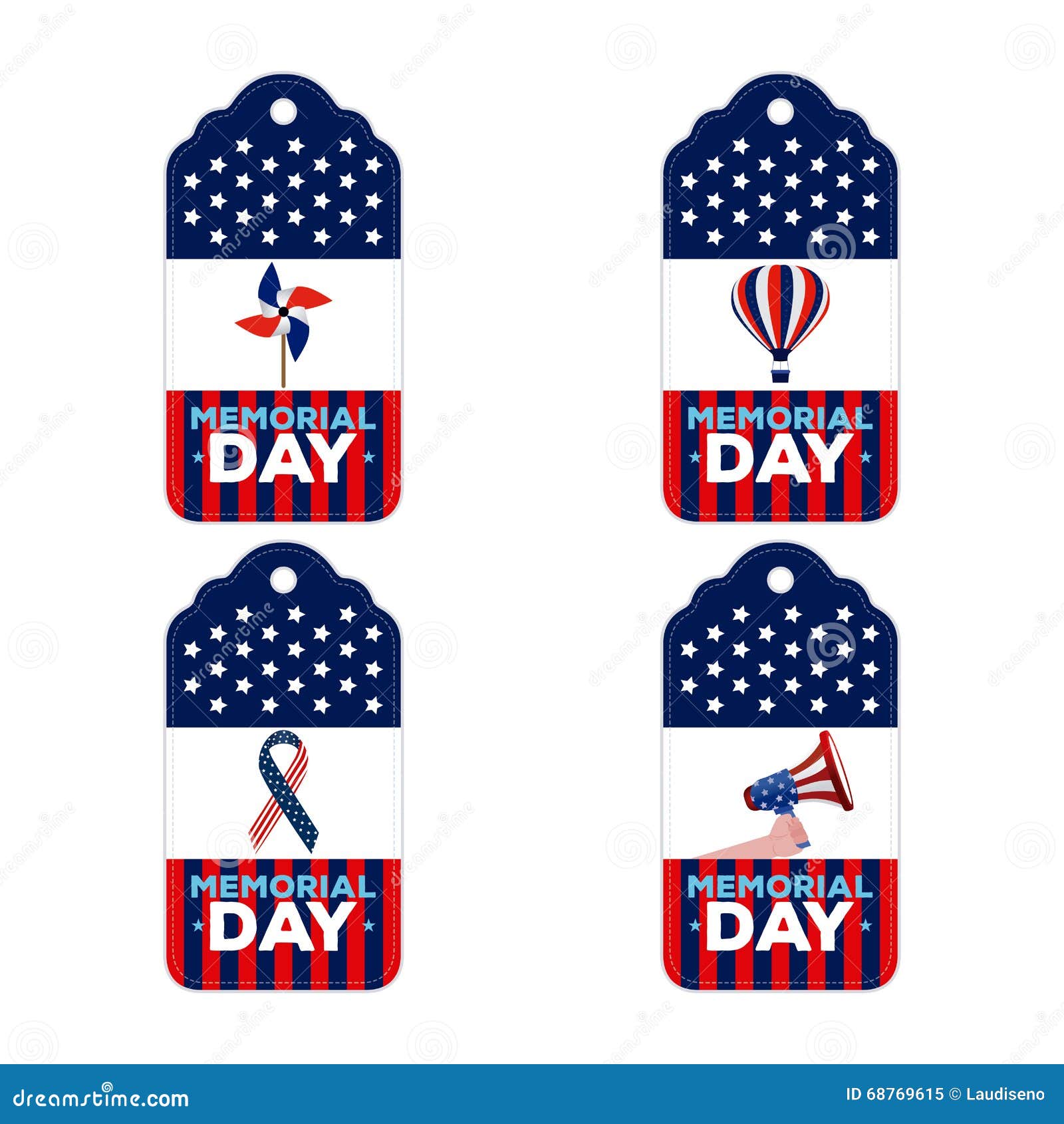 Memorial day stock illustration. Image of ornament ...
