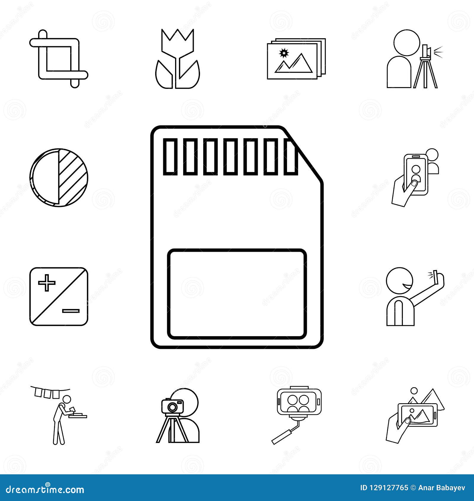 Memory Card Icon with Long Shadow. Signs and Symbols Can Be Used for Web,  Logo, Mobile App, UI, UX Stock Illustration - Illustration of graphic,  vector: 139103176