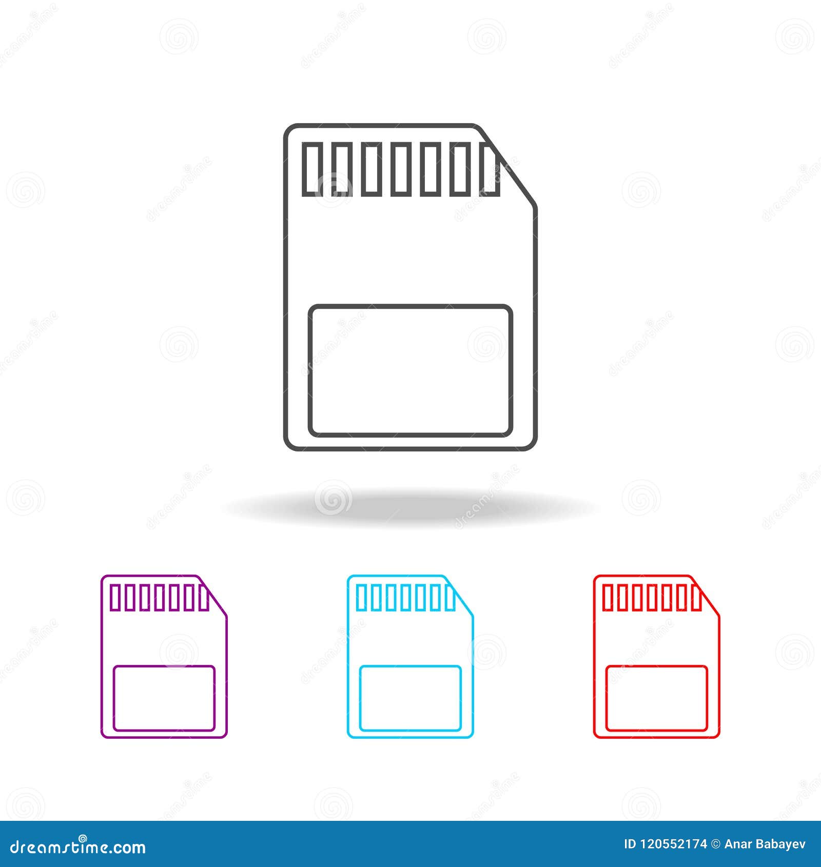 Memory Card Icon with Long Shadow. Signs and Symbols Can Be Used for Web,  Logo, Mobile App, UI, UX Stock Illustration - Illustration of graphic,  vector: 139103176