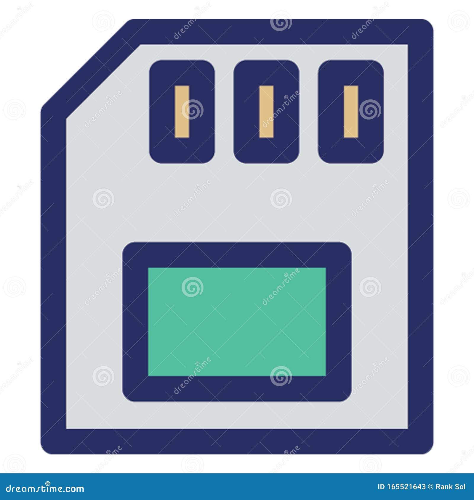 memory card   with outline icon which can easily modify or edit