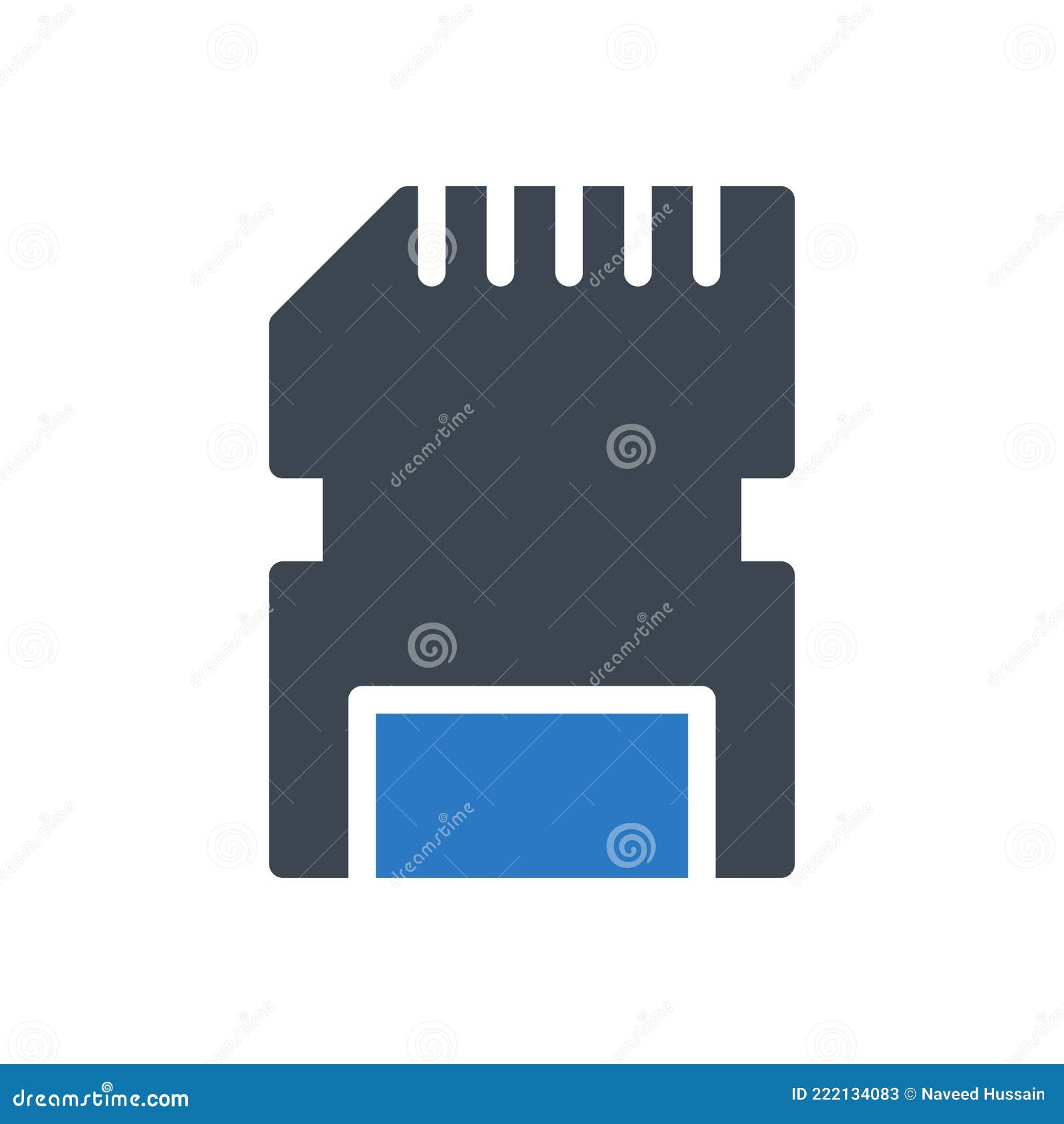 Premium Vector  Memory card vector type icon