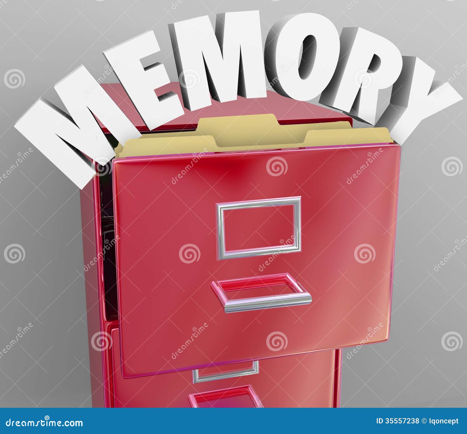 Memory Recalling Retrieving Remember File Cabinet Royalty ...