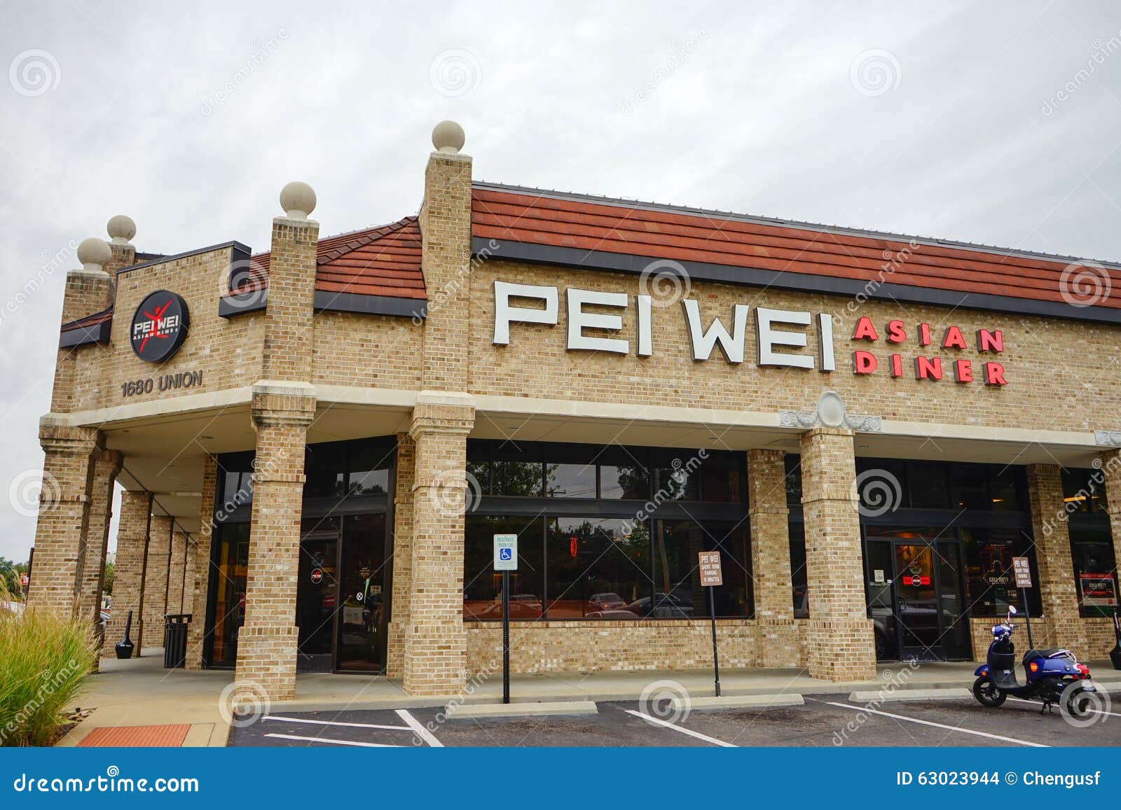 Memphis Asian restaurant editorial stock image. Image of district