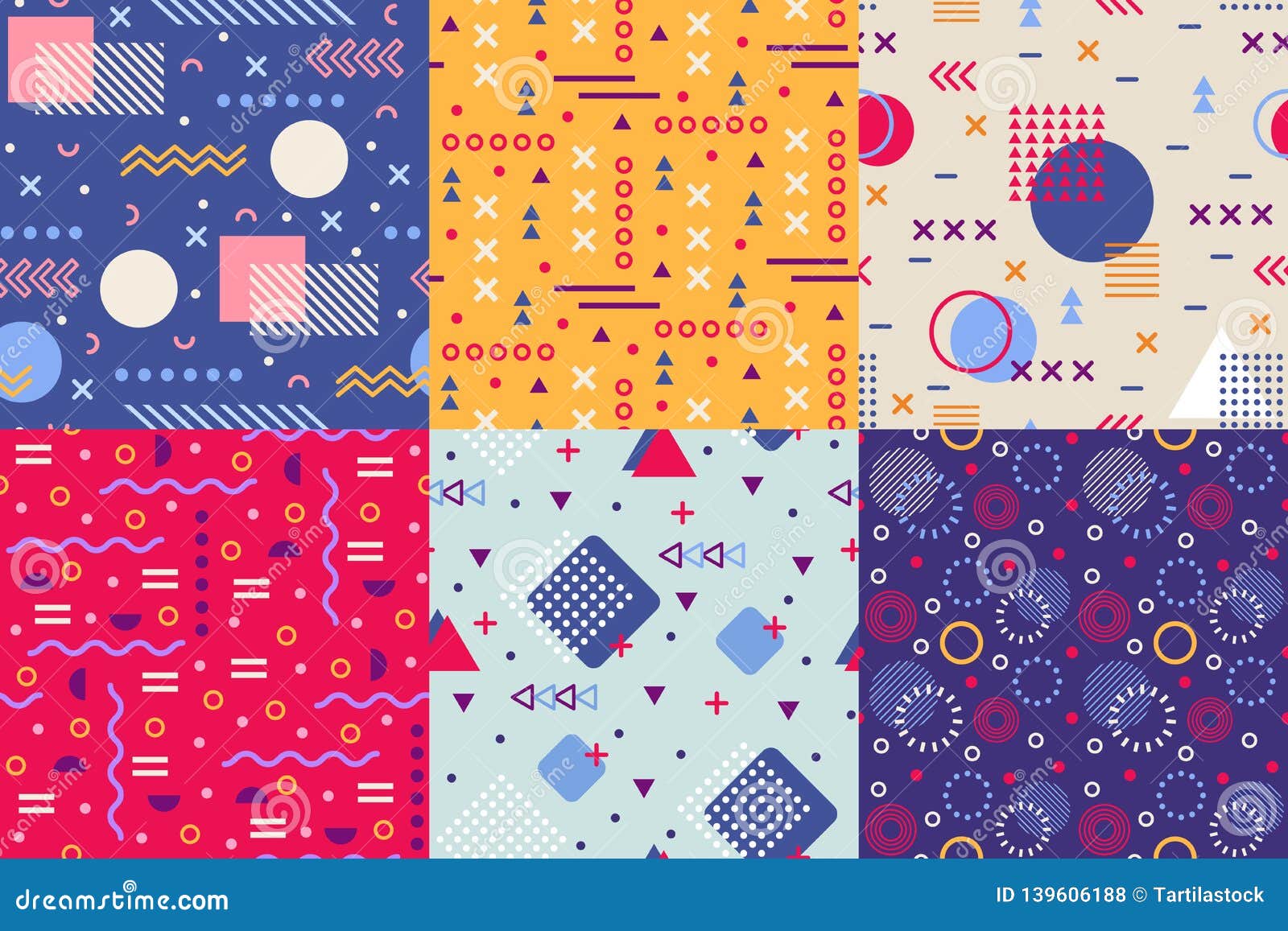 Seamless texture pattern with abstract shapes Vector Image