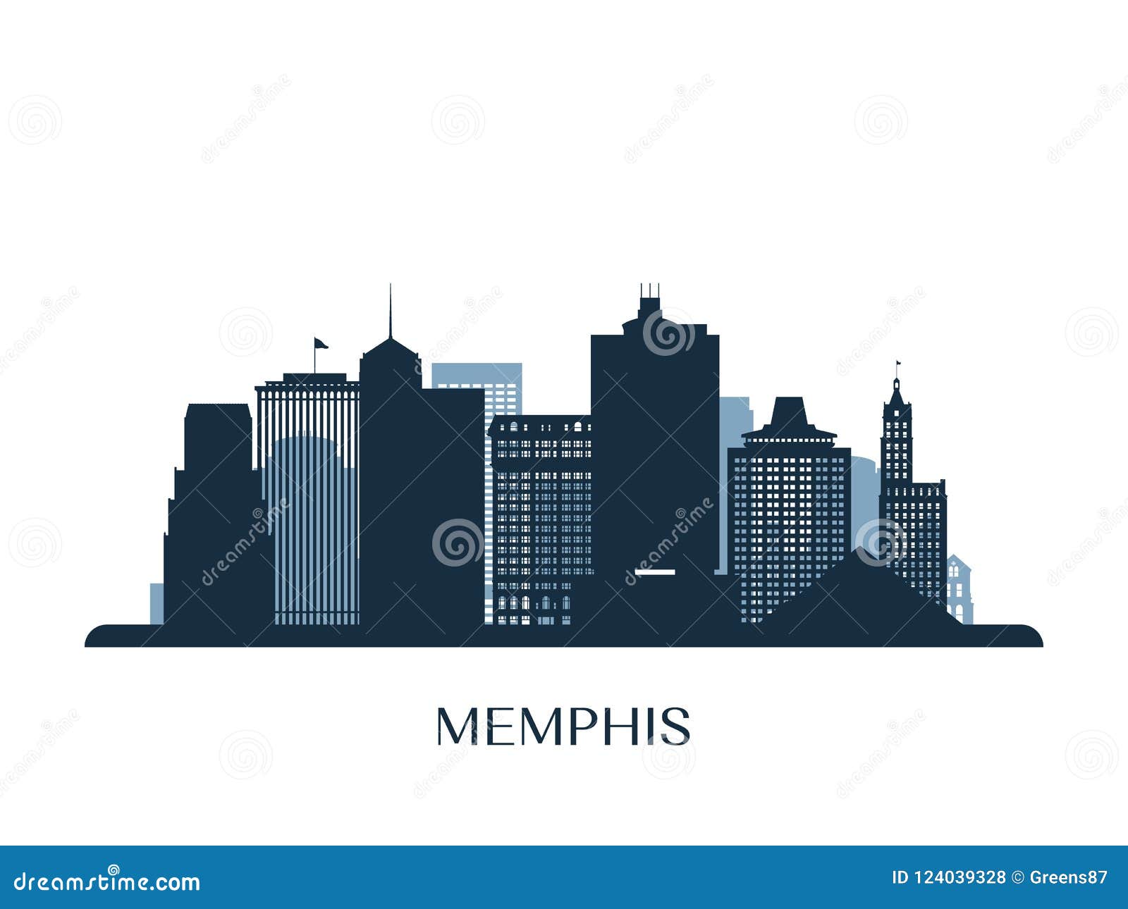 Featured image of post Memphis Skyline Png : Memphis skyline in black watercolor on white background canvas print by pablo romero.