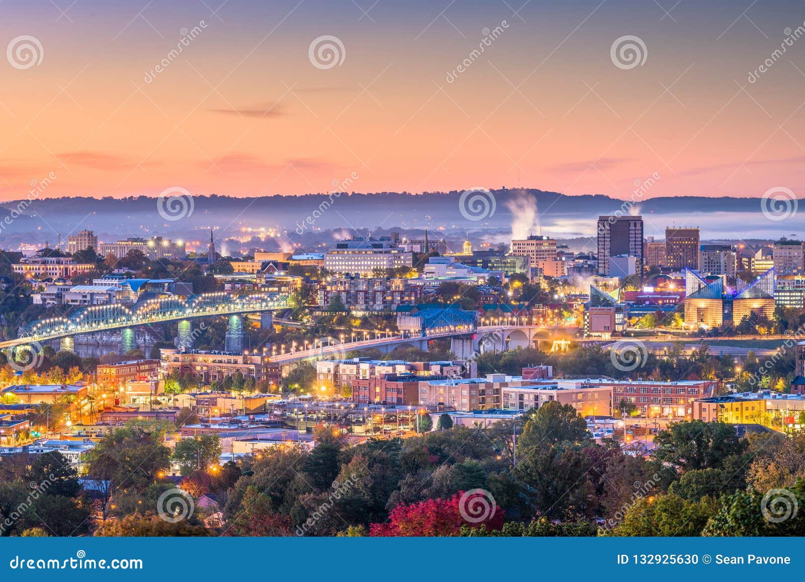 Memphis Tennessee, USA Horisont Arkivfoto Bild av bricked 132925630