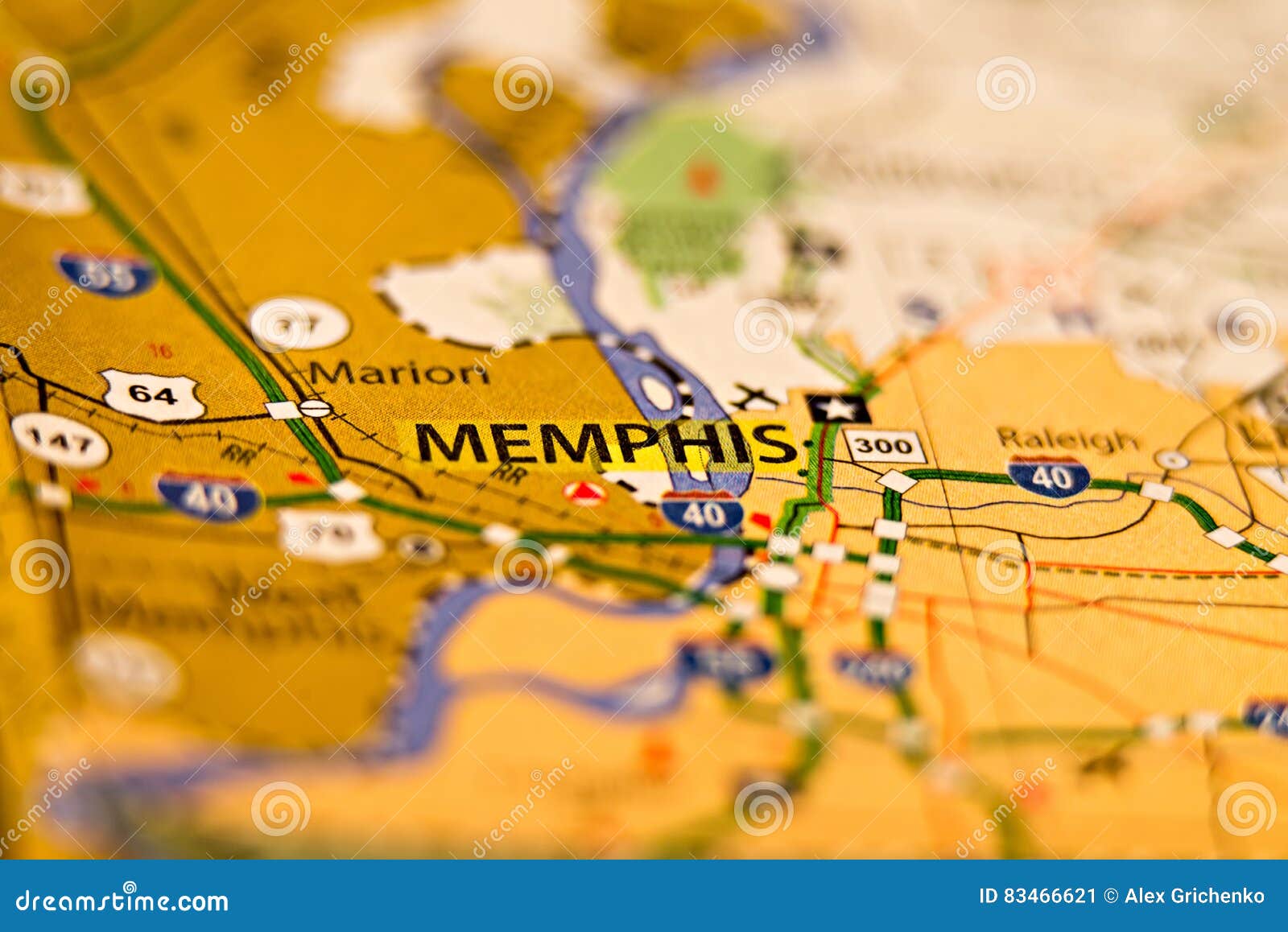 Memphis tn area map photo stock image. Image of city - 83466621