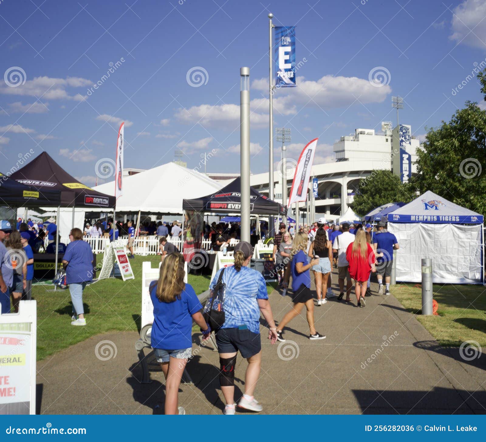 Memphis University Game Day at Tiger Lane, Memphis, TN Editorial Photo