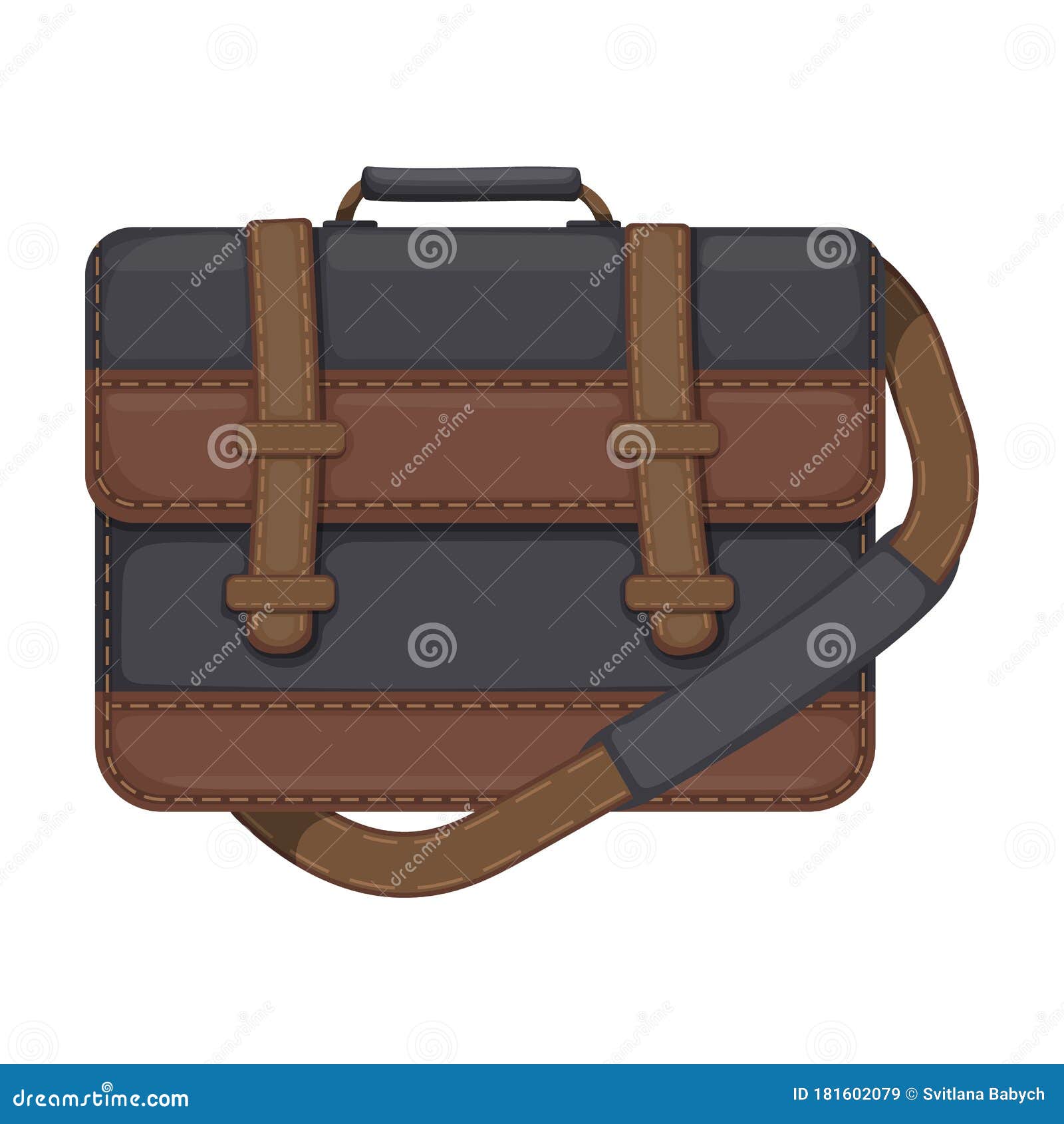 Men Bag Vector Icon.Cartoon Vector Icon Isolated on White Background ...