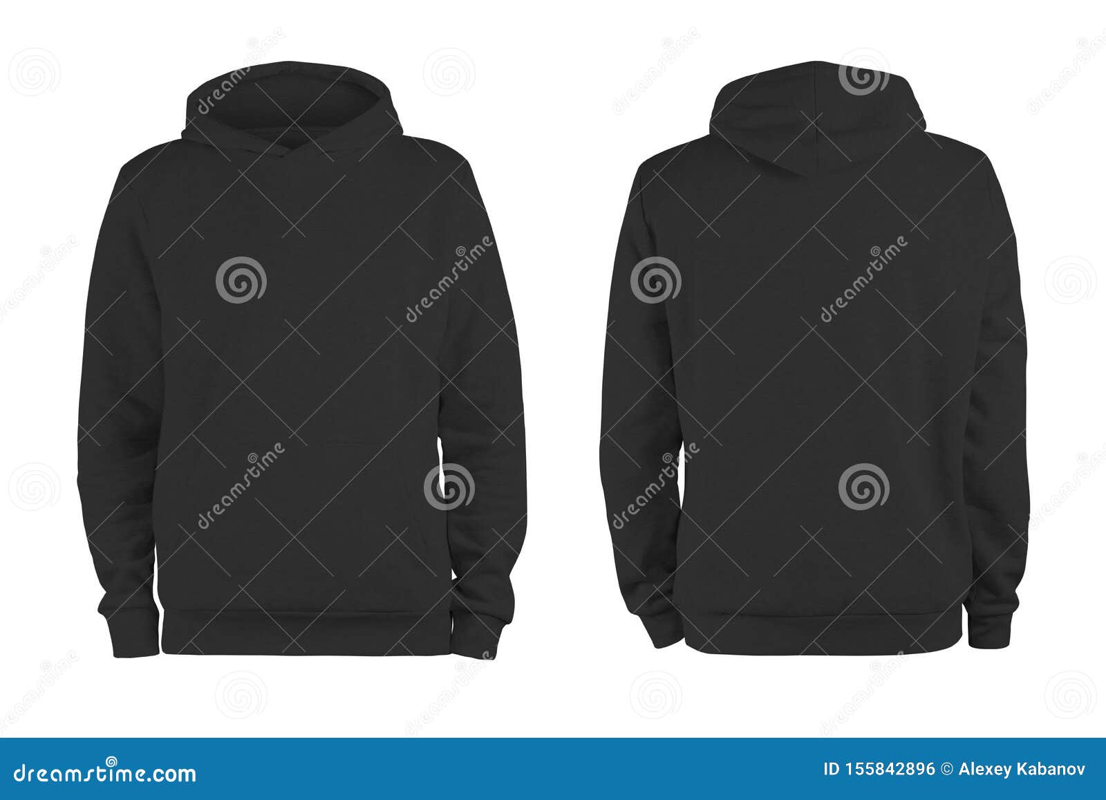 Download Men Black Blank Hoodie Template,from Two Sides, Natural ...