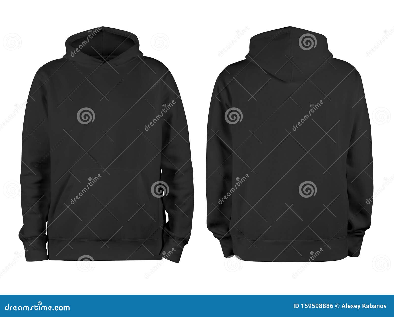 Download Men Black Blank Hoodie Template,from Two Sides, Natural ...