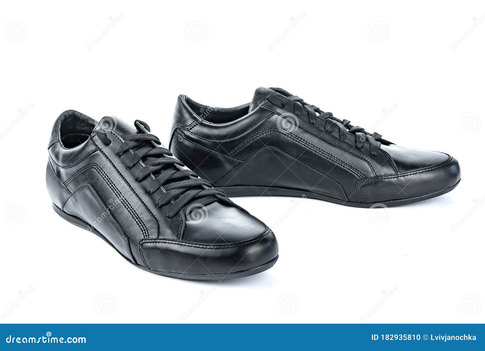 Men Black Brown Shoes Isolated Stock Photo - Image of navy, accessory ...