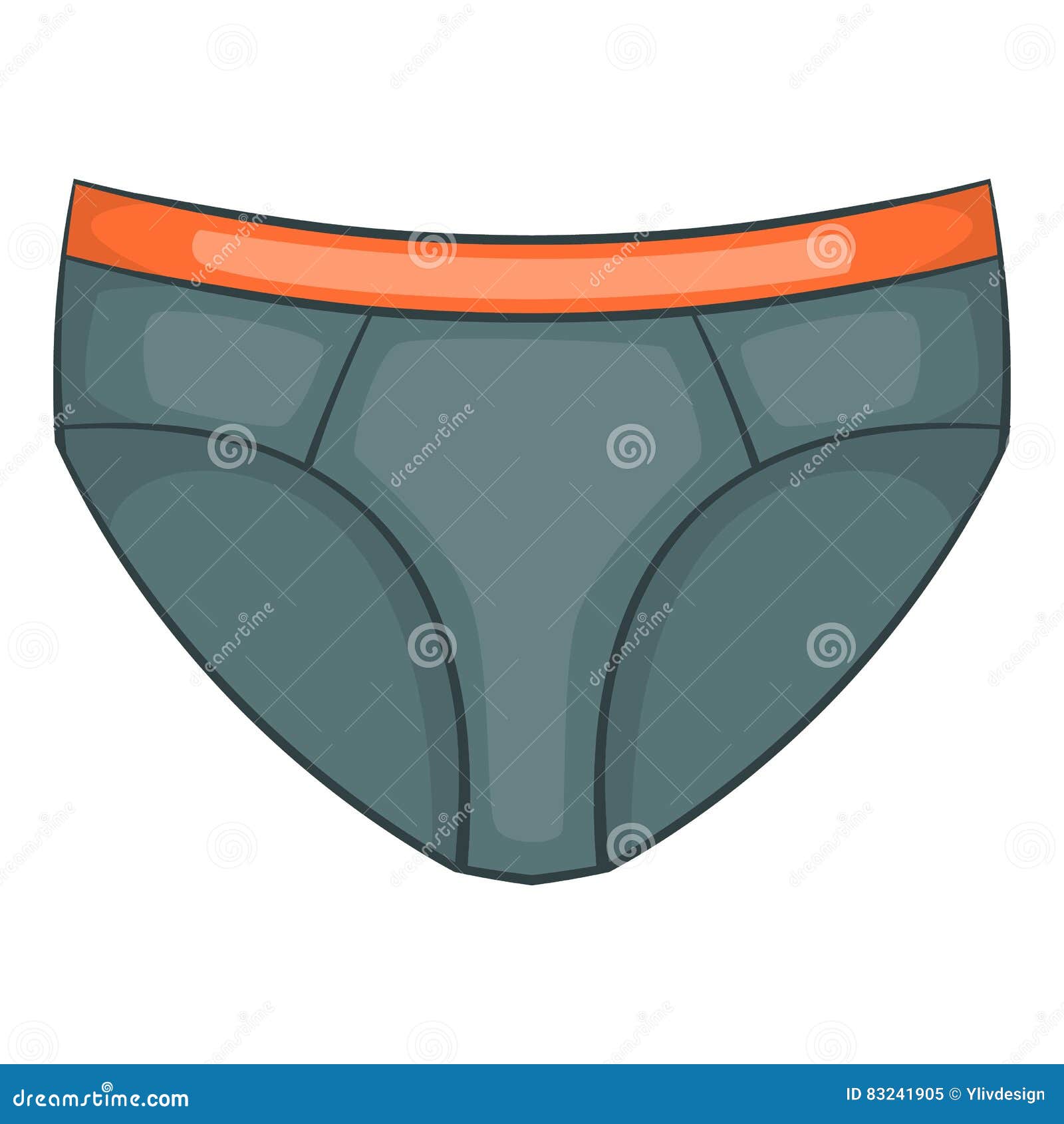 Men Briefs Icon, Cartoon Style Stock Vector - Illustration of domestic ...