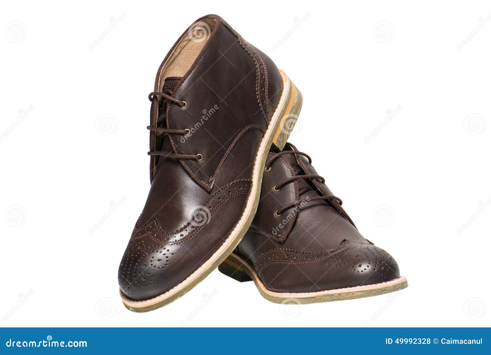 Men Brown Shoes stock photo. Image of male, classic, adult - 49992328