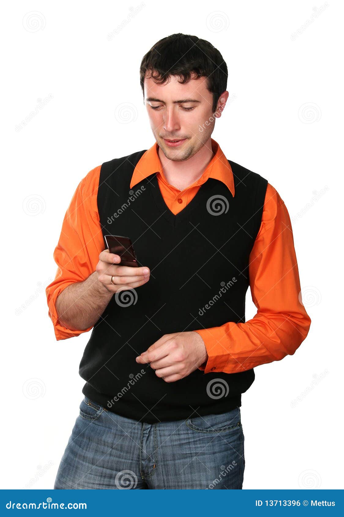 men with cell phone