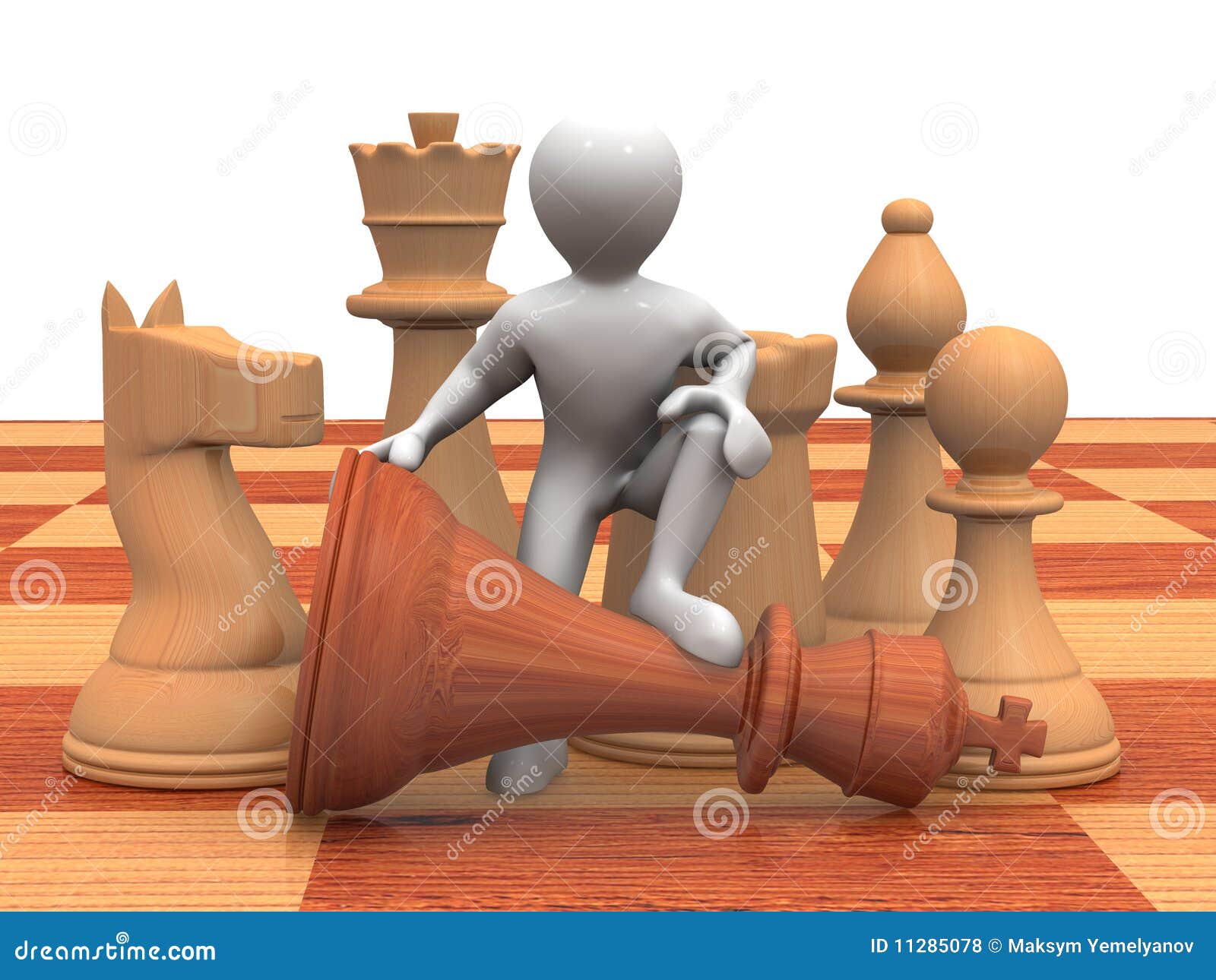 Men with chess stock illustration. Illustration of competition - 11285078