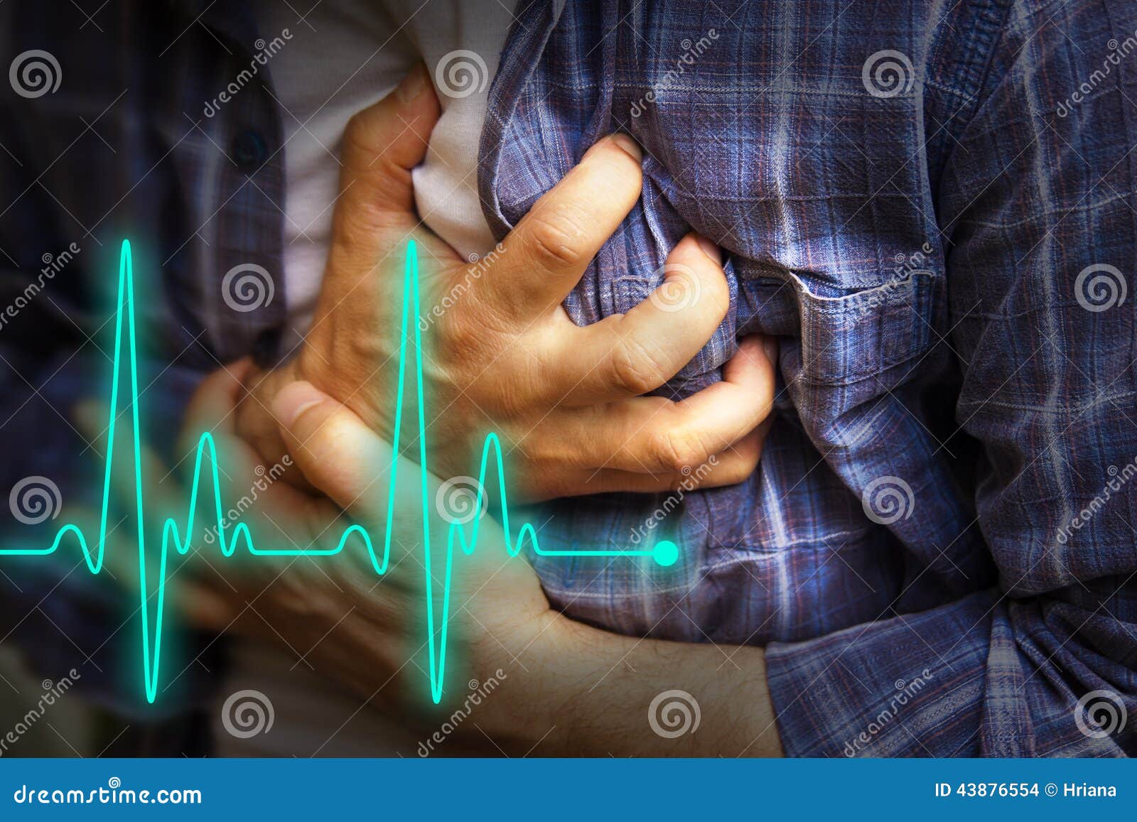 men with chest pain - heart attack