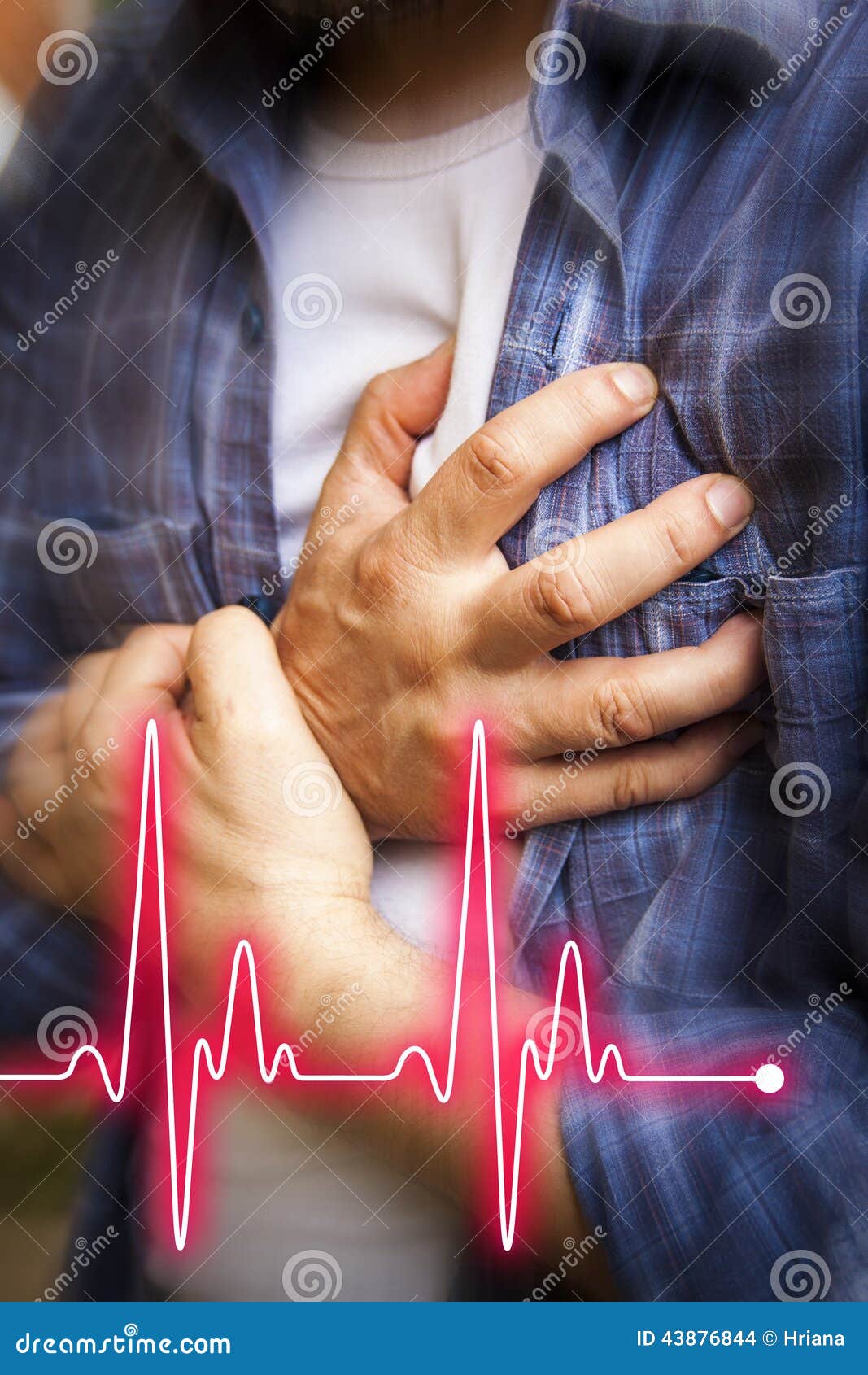 men with chest pain - heart attack