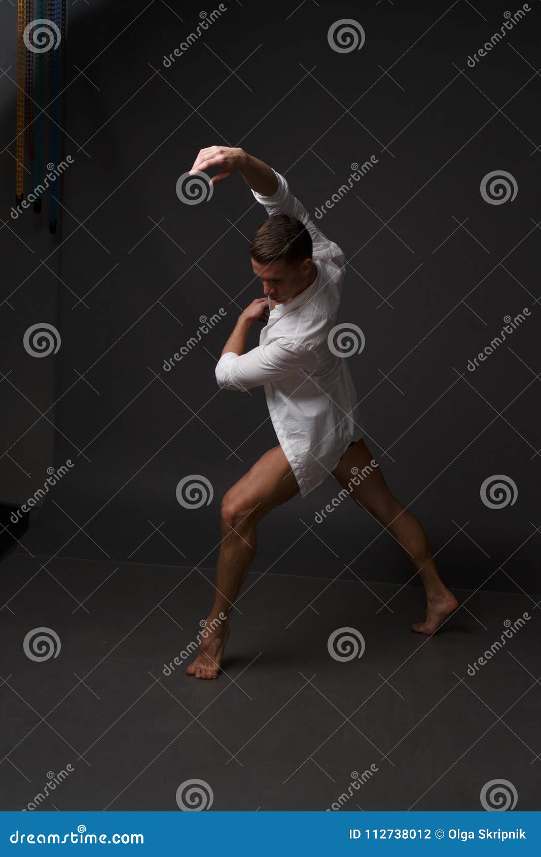 Men is Dances in a Black Pants Stock Photo Image of adult, jeans