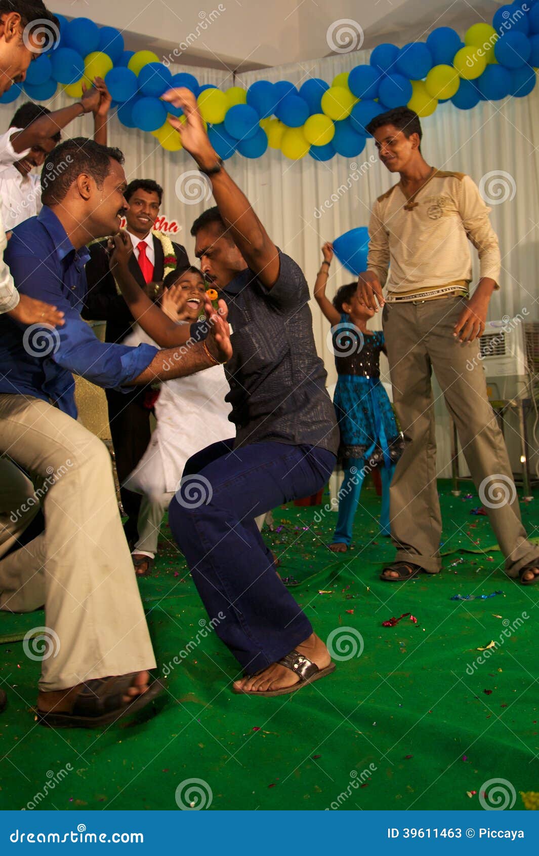 Men Dancing At A Weddingceremo