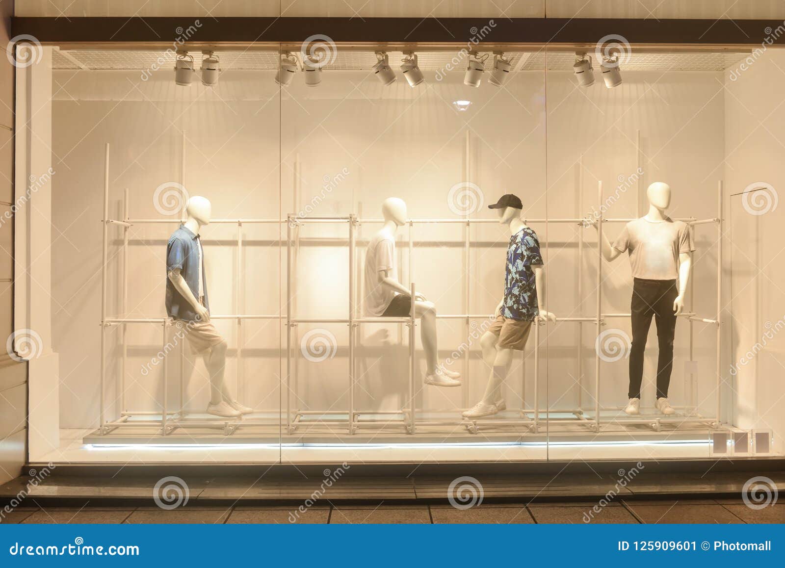 Men dress shop window editorial photo. Image of casual - 125909601