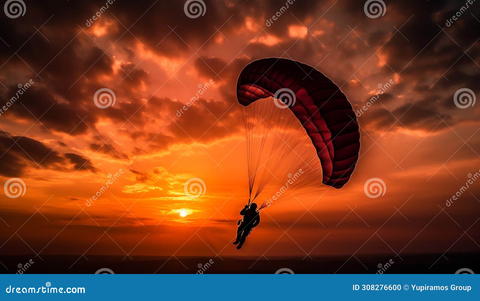 men flying in mid air, experiencing the exhilaration of extreme sports generated by ai