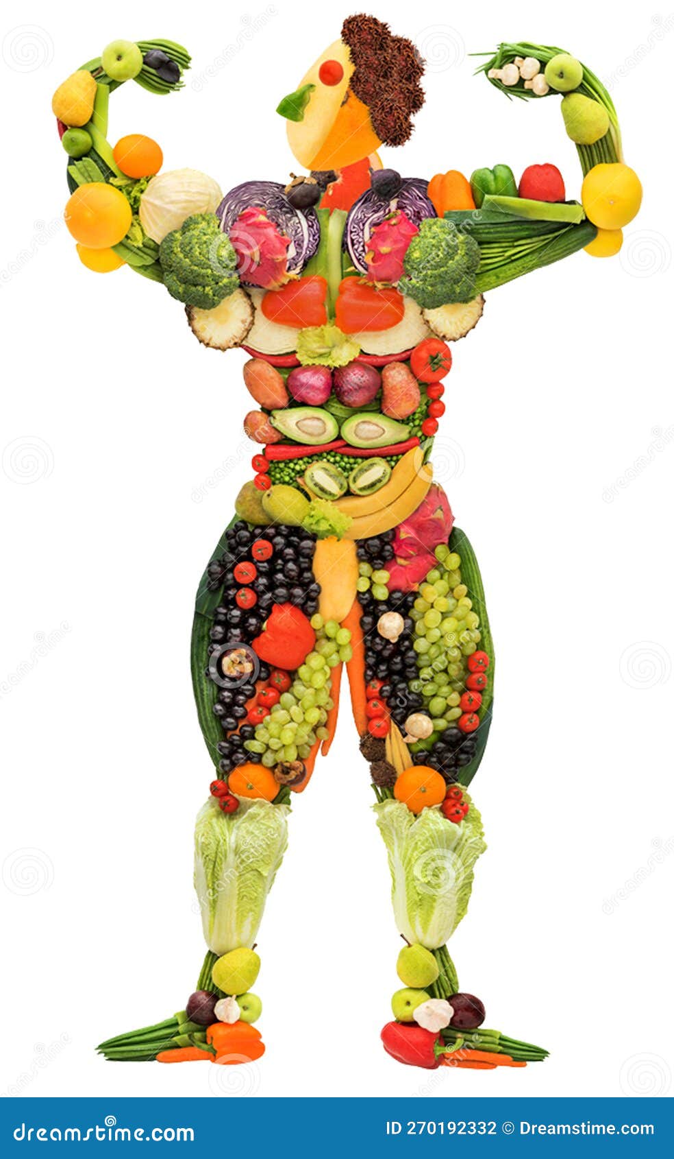 Men of fruit stock illustration. Illustration of plant 270192332