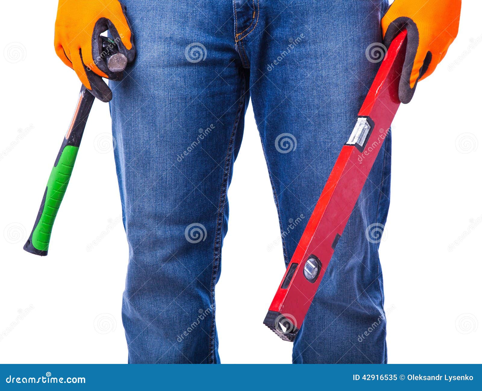 Men hands holding tools stock image. Image of equipment 42916535