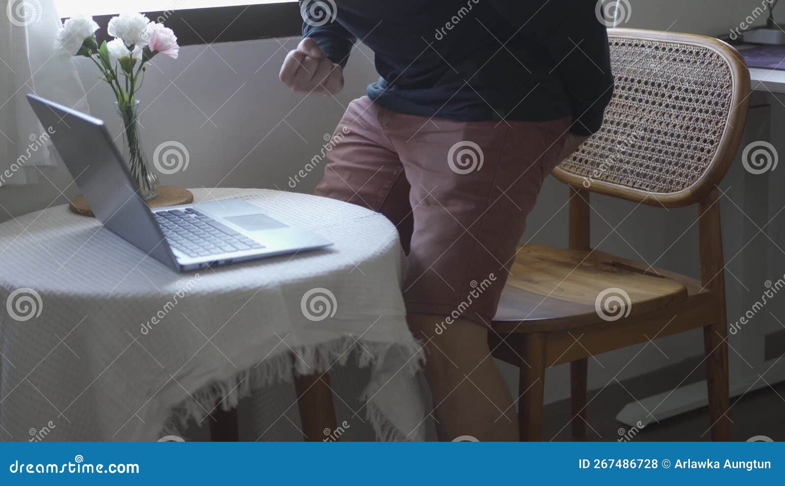 Men with Hemorrhoids are Having Difficulty Sitting, Having Pain, Unable