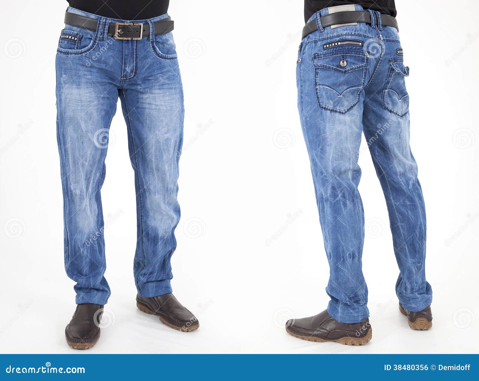 Men in jeans trousers stock photo. Image of beautiful - 38480356