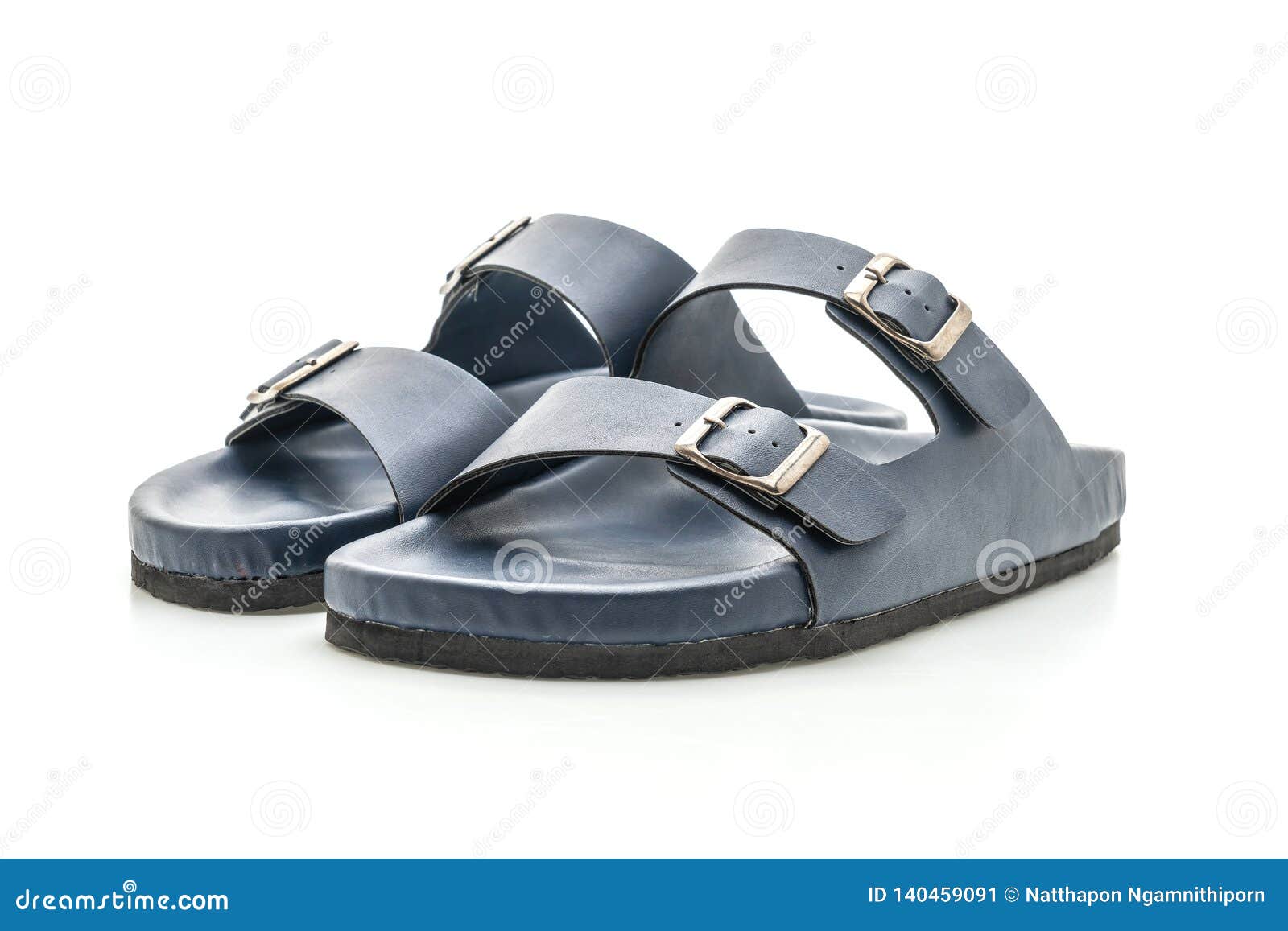 Men leather sandals stock image. Image of brown, shoe - 140459091
