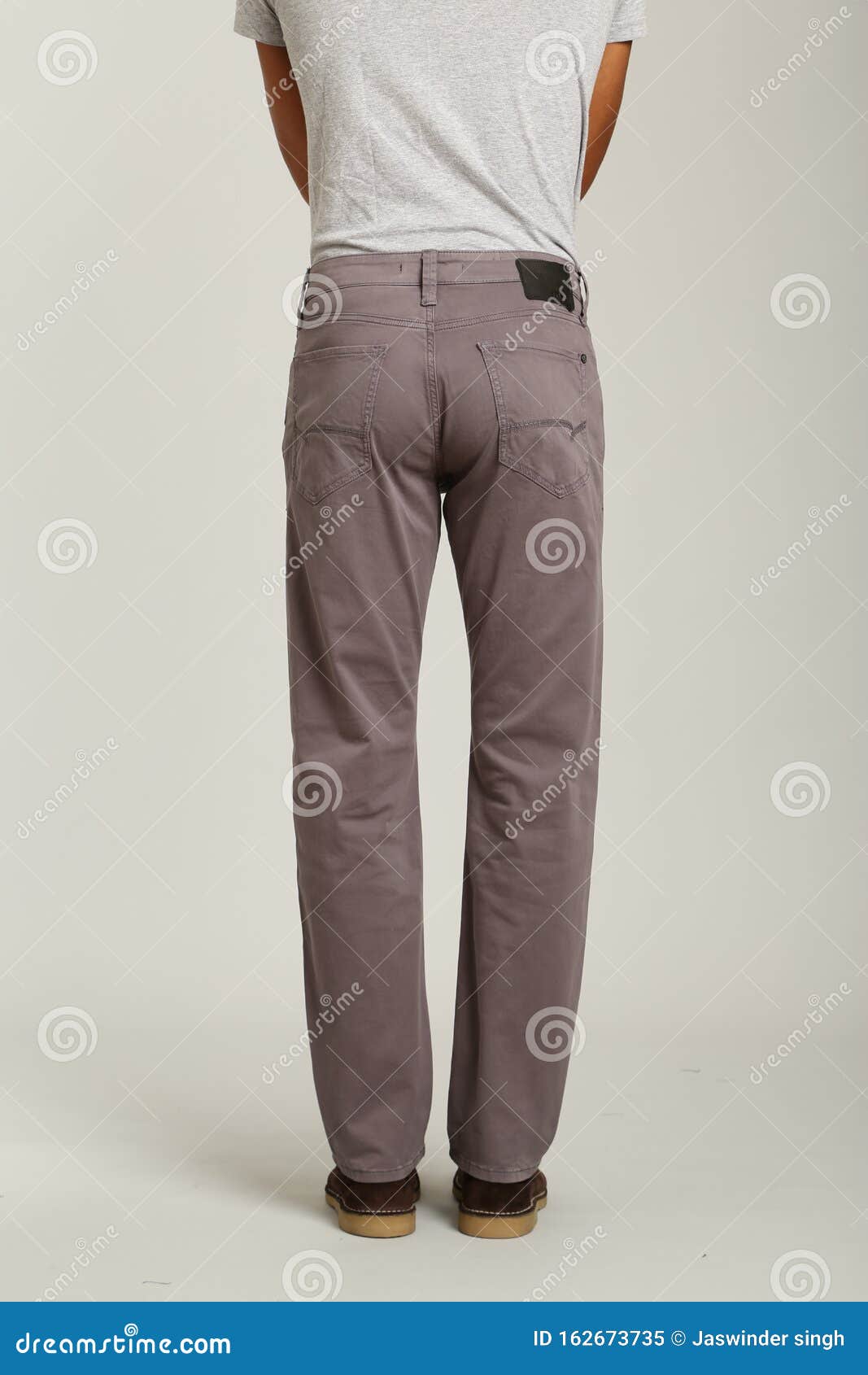 Men Light Brown, Black and Blue Comfort Fit Casual Trousers, Jeans in Party  Pants Warp Mid Wash with White Background Stock Photo - Image of dress,  hipster: 162673778