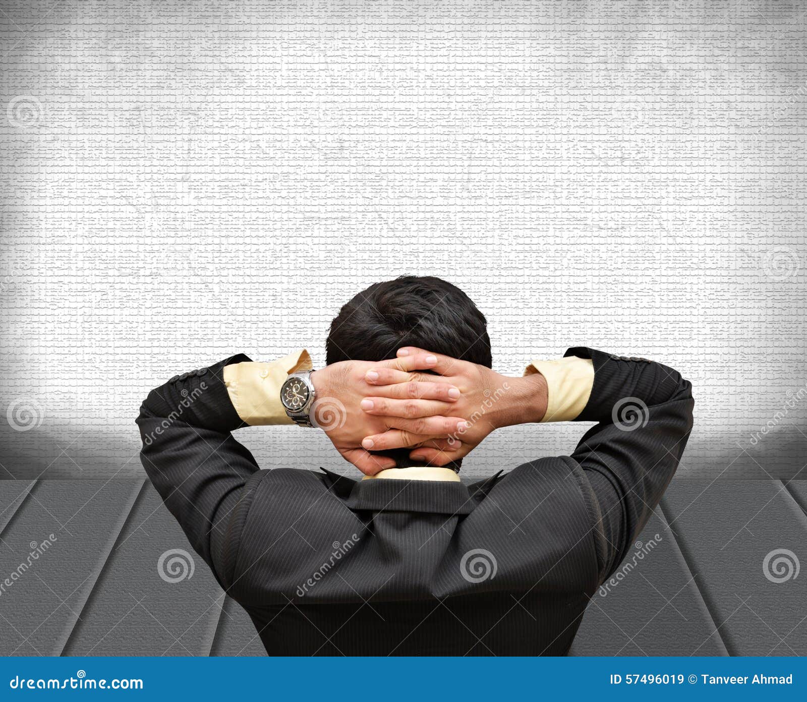 Men looking at wall stock image. Image of concept, businessman 57496019