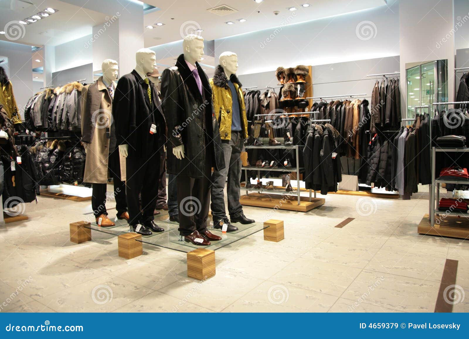 Men mannequins in shop stock image. Image of inside, people - 4659379
