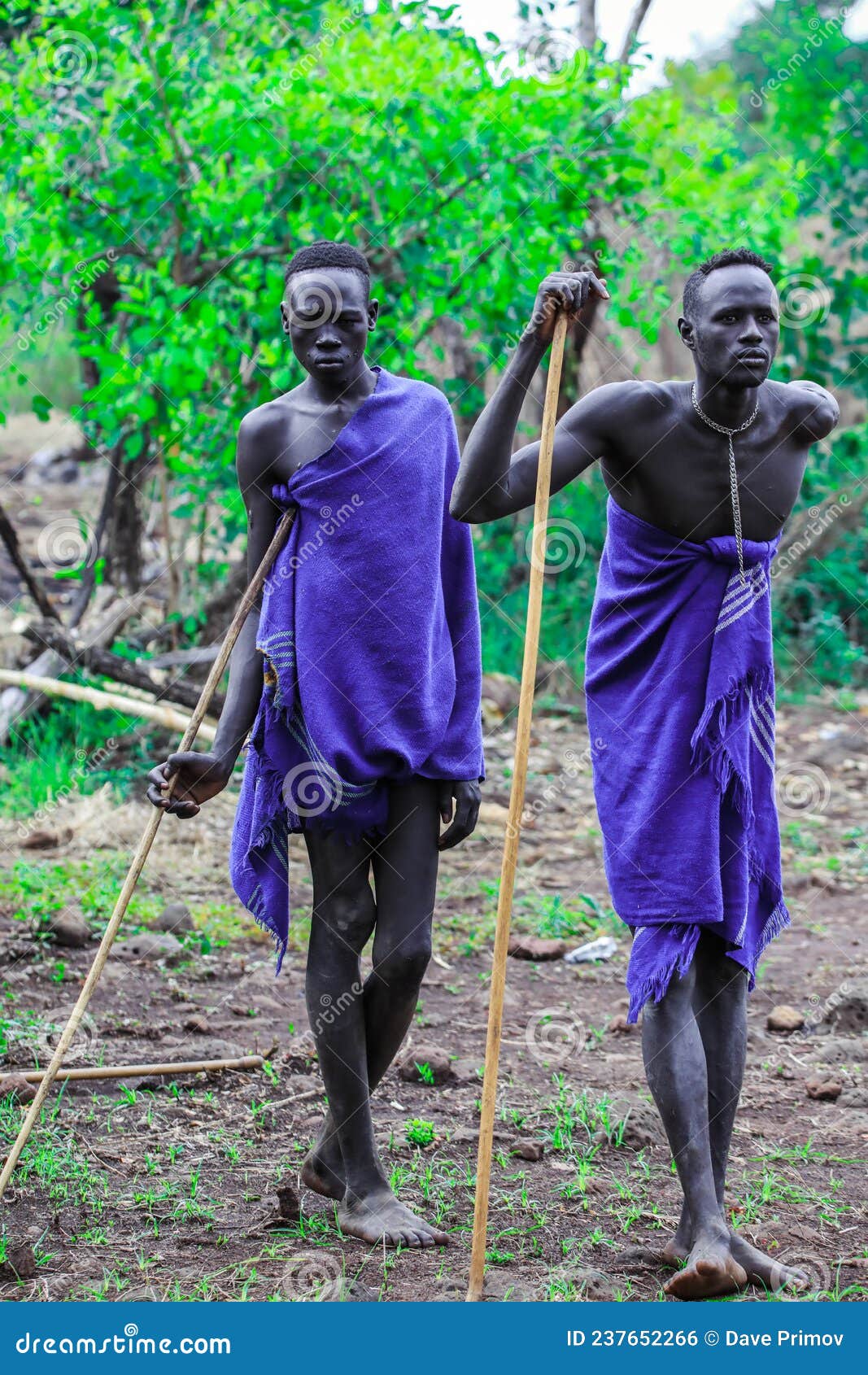 Tribal Donga Stick Fight in Omo River Valley, Ethiopia