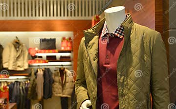 Men S Autumn Winter Fashion Mannequins in Fashion Clothing Shop Stock ...