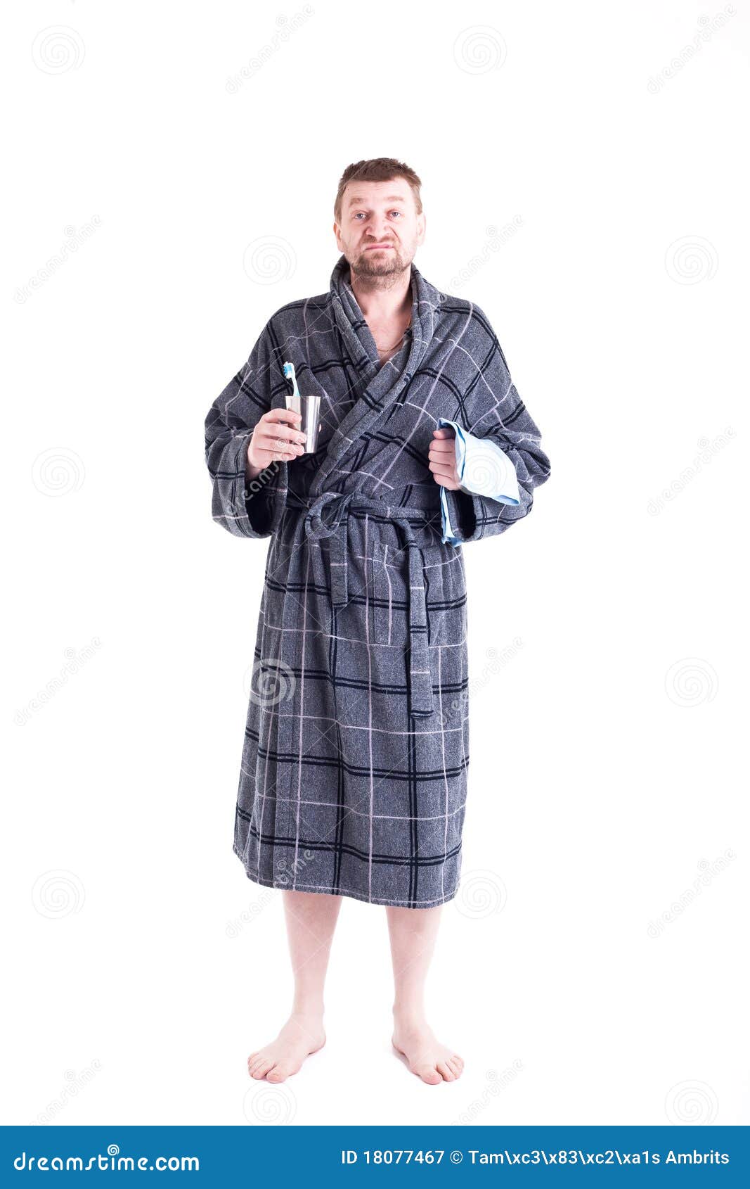 Men s bath robe stock image. Image of towel, white, clothing 18077467