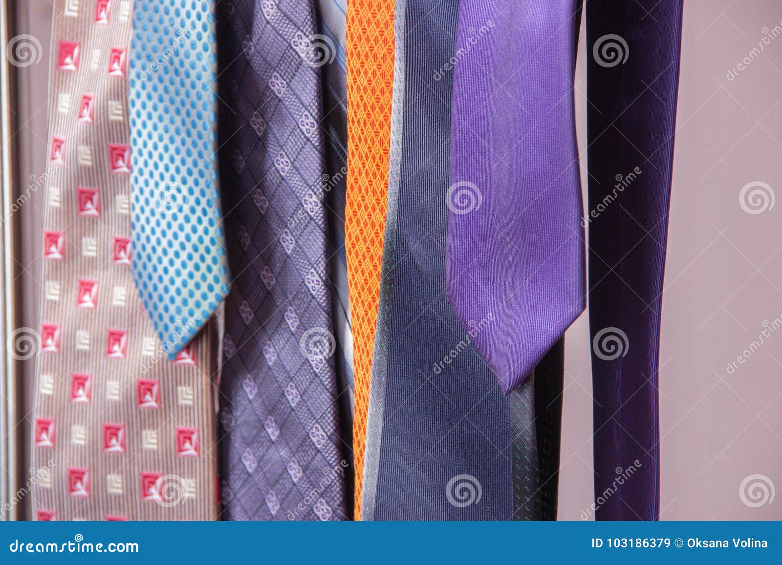 Men`s Beautiful Ties in Different Colors Stock Image - Image of elegant ...